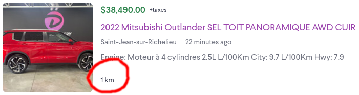 Price finder results